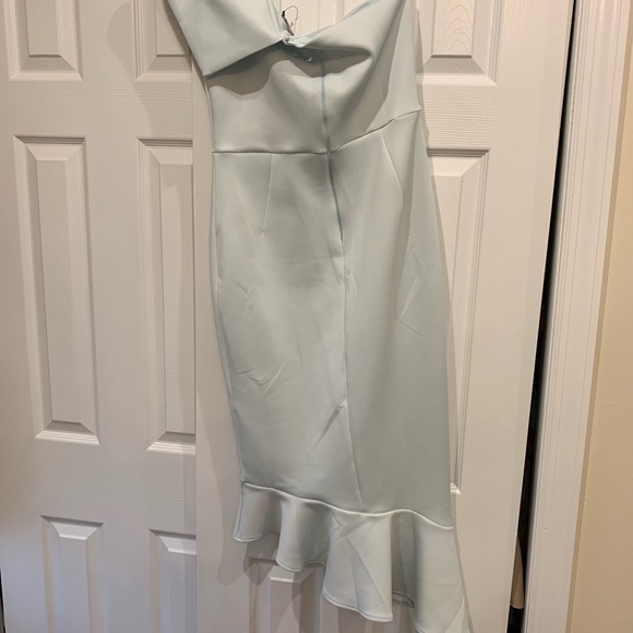 light blue scuba dress